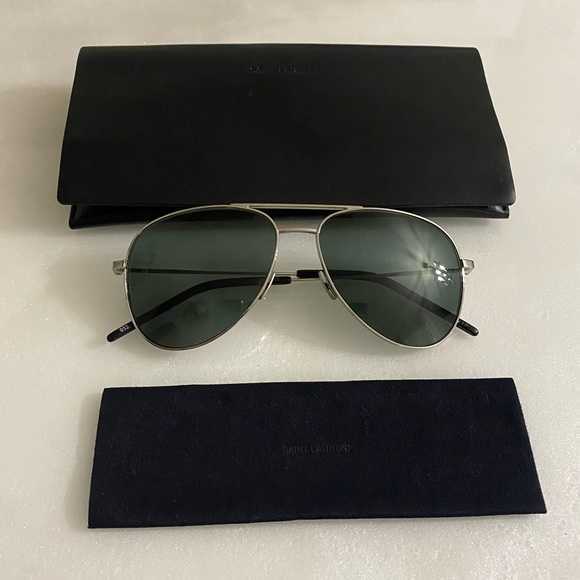 YSL Unisex Aviator Sunglasses CLASSIC 11 - Picture 1 of 7